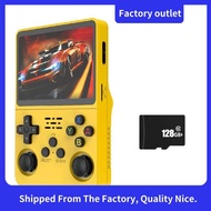 R36S Handheld Game Console 3.5 Inch IPS Screen 128GB Video Game Console Dual 3D Joystick 3200mah Bat