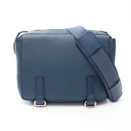 【二手】 LOEWE單肩包 軍裝斜背包 XS 317.12AA72 藍色皮革軍裝斜背包 XS 女款二手 B