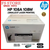 HP ORIGINAL MALAYSIA  Laser Printer HP108W [Wireless] / 108A [Wired] Mono LaserJet Printer