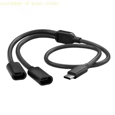 Type C Splitter Charging Cable For Solar Security Camera Power Cord 5V/0.5A/1A/2A Power Supply 480Mb