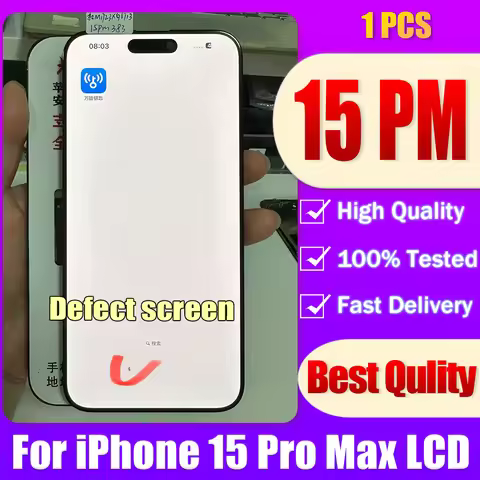 15PM Defect 6.7" LCD For iPhone 15 Pro Max Lcd Touch Screen Digitizer Assembly For iPhone 15ProMax A