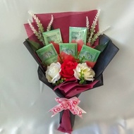 Bouquet chocolate / money / flower / bear / coklat / duit