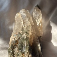 稀有贊比亞綠幽靈 螺旋水晶 涅槃水晶 水晶骨幹 幽靈共生 原礦