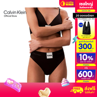 CALVIN KLEIN กางเกงชั้นในผู้หญิง Calvin Klein Graphic ทรง High Waist Bikini รุ่น QF8611 UB1-สีดำ