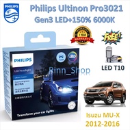 Philips Car Headlight Bulb Pro3021 LED+1 6000K Isuzu MU X 2012-2016 LED T10