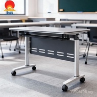Long Table Combination Desk Desk Large Conference Training Table Splicing Table Movable Foldable Tra