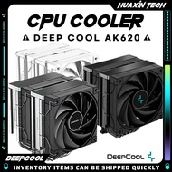 DEEPCOOL AK620สีขาว/สีดำ6 Heatpipes CPU Cooler Twin Towers สำหรับ Intel 12th Generation LGA1700 2011 115X 1200 AM4