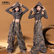 Jazz Dance Girls Costume Dune Wasteland Style Autumn Winter Trendy Cool Fashionable Suit Children St