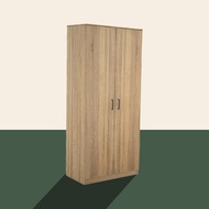 VHIVE Grace 80cm Wardrobe (80cm Oak Storage 2 Door 3 Door Cupboard)