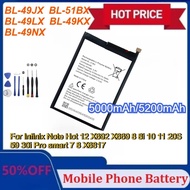New BL-49JX BL-51BX BL-49LX BL-49KX BL-49NX Battery for Infinix Note Hot 12 X692 X669 8 8i 10 11 20S