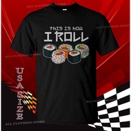 New Shirt Roll Sushi Shirt Japanese Anime Food T-Shirt Usa