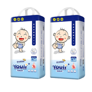 จัดส่งวันนี้ YOULI 132 ชิ้น รุ่นอัปเกรด ผ้าอ้อมเด็ก กางเกง แบบเทป M/L/XL/XXL/XXXL BABY DIAPER PANTS