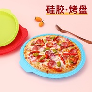 Z Zhenqiao 10 Inch Round Wave Non-Stick Pizza Baking Pan Silicone Food Grade Cake Mold Air Fryer Bak