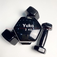 Yuko rubber-coated dumbbells 2kg