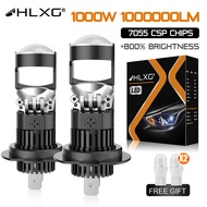HLXG H7 Led Lens 1:1 Wireless H11 H8 H9 Led Projector 9005 9006 HB3 Car Headlight Plug&Play Mini Len