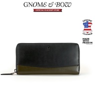 GNOME & BOW Musketeer 2-Tone Zip Long Wallet Women Men