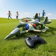 K500 Max RC Jet Drone: Light-Up Quadcopter Stunt Model, 4-Channel, High-Altitude Hover & Rolls Jet R