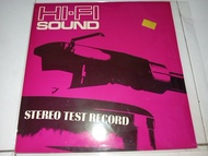 Piring Hitam Vinyl Stereo Test Record