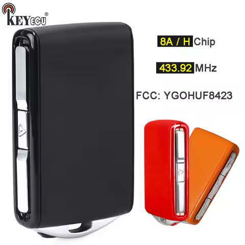 KEYECU 433.92MHz FSK 8A / H Chip YGOHUF8423 Keyless Smart Remote Key Fob for Volvo S90 XC40 XC60 XC9