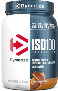 Dymatize ISO100 Hydrolyzed Protein Powder 100% Whey Isolate Protein 1.4 Lbs/20 Servings เวย์โปรตีนไ