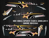 STIKER STRIPING DECAL MIO SPORTY TAHUN 2006-2011 AMORE BINTANG