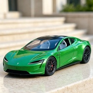 1: 24 Tesla Convertible Alloy Car Model Toy Car Model Children's Toy Car Collection Gift Boy