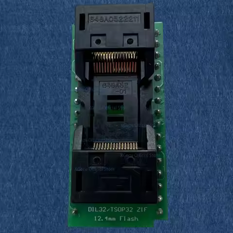DIL32/TSOP32 ZIF 12.4mm Flash IC socket (8mm*14mm) body width TSOP32-DIP32 adapter WELLS-CTI 648A032