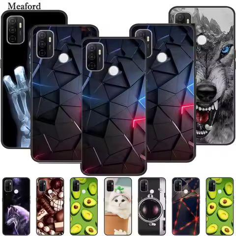 Case For OPPO A53S Bumper Silicone Wolf TPU Soft Phone Cover For OPPO A53 2020 CPH2139 A 53S A53 S O