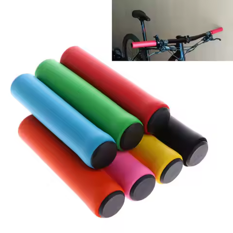1 Pair Sponge Bicycle Anti-slip Grips Outdoor MTB Bike Arc Handlebar Cover Strong Support Cycling Pa