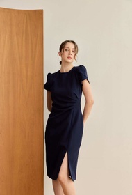 kade.bkk | เดรสลำลอง รุ่น Tulip Dress เดรสสั้น จีบด้านข้าง (KAD19)