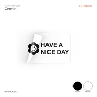 Oracal Mirror Decoration Cutting Sticker - HAVE A NICE DAY