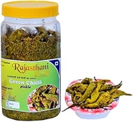 Rajasthani Swaad Green Chilli Pickles Rai Wali Mirch Ka Achar ( Without Oil ) | Pack of 800 Gram