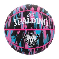 SPALDING Marble Rubber Adult Size 6 Rubber Basketball - Pink
