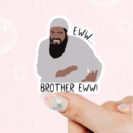 1pc "Brother Eww!" Meme Sticker, Vinyl Decal For Water Bottle, Laptop, Phone Case, Fun Sticker