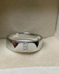 🌀ผ่อน0%🌀 แหวนแบบสวย ทองคำขาว 9k