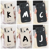 Initials Letter Painting Casing For Itel Vision 2S / Vision 2 Plus Phone Case Shockproof Matte Silic