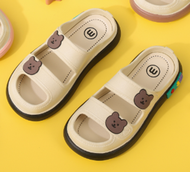 Sandal  Anak Perempuan  Motif Bear Viral Wedges Ban Dua Terbaru Sendal Selop Karet Jelly  Import
