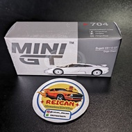 MINI GT - 704 - BUGATTI EB110 GT | GRIGIO CHIARO