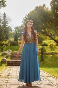 Margaery Tyrell 藍色角色扮演洋裝 - 冰與火之歌服裝