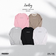 ZEROBOY Sweater “Reface” เสื้อสเวตเตอร์ Logo สะท้อนแสง
