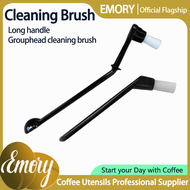 Emory Espresso Machine Group Head Cleaning Brush with Spoon Plastic Nylon Coffee Machine Cleaning Brush Espresso Coffee Brush