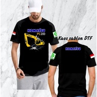 Excavator T-shirt PC 200/Komatsu Heavy equipment distro T-shirt