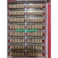 Gigi palsu Caiyu Yuying Anterior Upperr (Depan Atas ) paket 1box isi 16papan