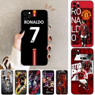 iPhone 15 16 17 Pro Max 16e 15 16 Plus Q2 ECR7 Cristiano Ronaldo Soft black phone case
