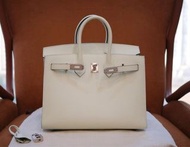 Hermes birkin 25 氣泡綠銀扣外縫epsom B刻 鑰匙鎖
