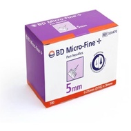 Bd micro-fine pen needles 0.25mm(31g) x 5mm 100s