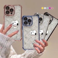 Cartoon Snoopy Painting Phone Case For Samsung Galaxy A12 M12 A14 A15 A16 A55 A54 A25 A35 S25 S24 S2