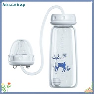 HECCEHZP Feeding Bottle Set, 8oz/240ml with Straw Brush Hands-Free Baby Bottle, Normal-Neck Gravity 