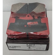 P2212 TOYOTA-ULTREX PERFORMANCE BRAKE PADS FOR LEXUS LS430 TOYOTA CELSIOR SUMITOMO CALIPER  4POT