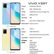 Vivo Y35 Y22 Y21 RAM 8GB+4GB Extended ROM 128GB 6.58 inch Baterai